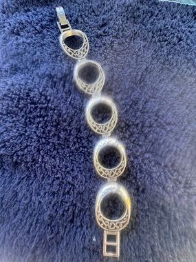Brighton Silver-Tone Filigree Link Bracelet -